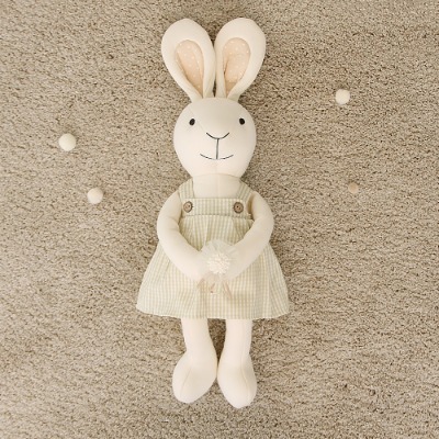 [어린이날 할인] 베베라온 오가닉 애착인형 토끼 예리(멜빵)